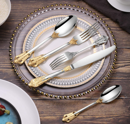 ELiTA Essentials Royal Flatware Set – 304(18/10) Stainless Steel