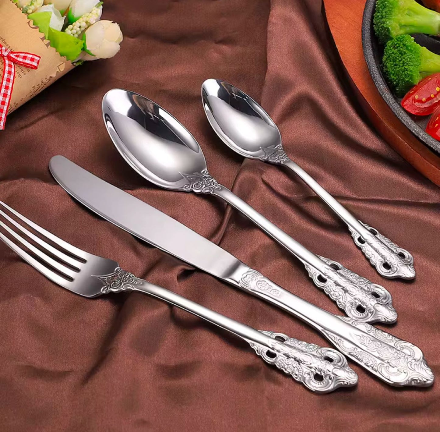 Royal Flatware Luxury Flatware Set | 304(18/10) Stainless Steel | Elegant Dining Collection
