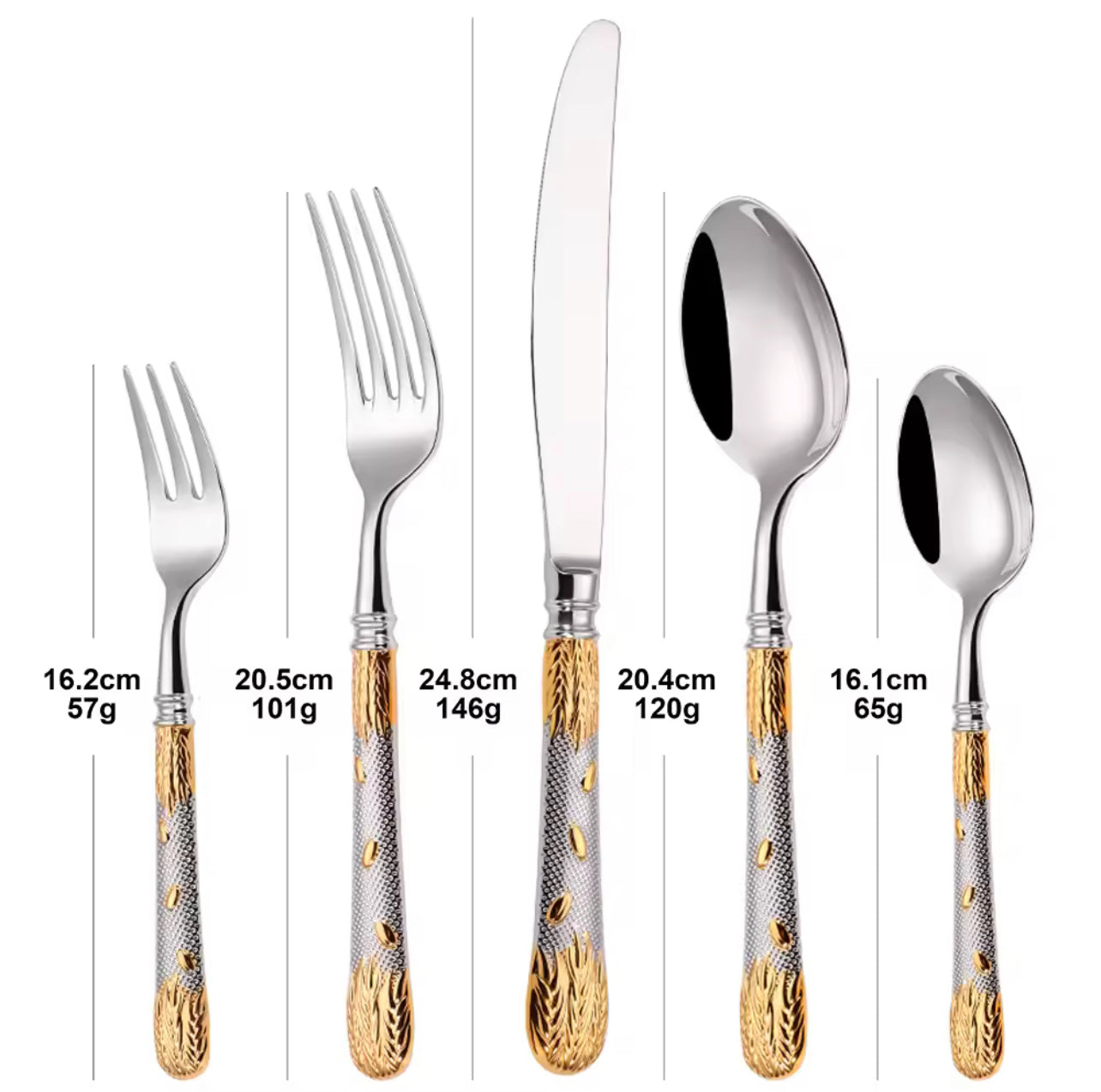 Silver with Gold Accents
