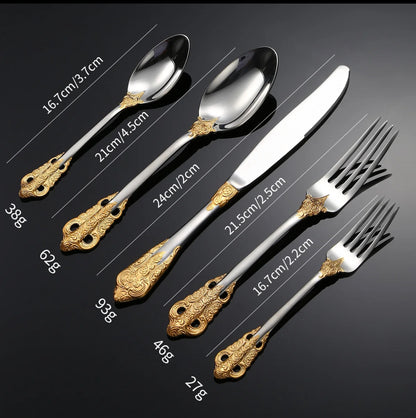 ELiTA Essentials Royal Flatware Set – 304(18/10) Stainless Steel