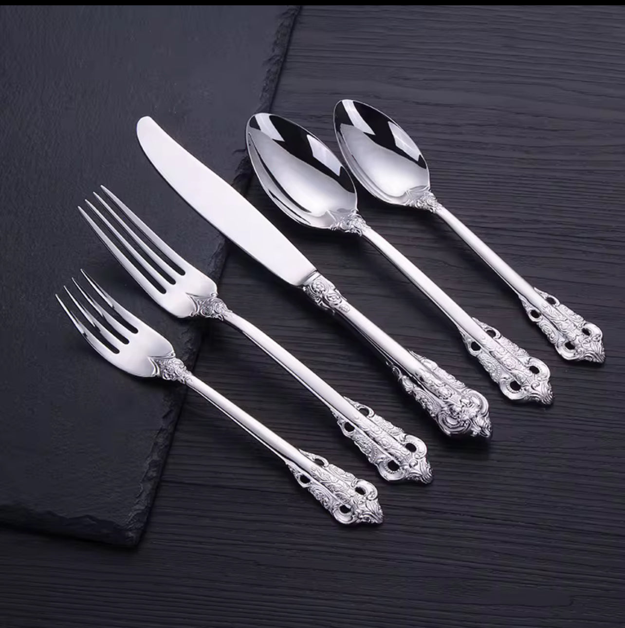 Royal Flatware Luxury Flatware Set | 304(18/10) Stainless Steel | Elegant Dining Collection