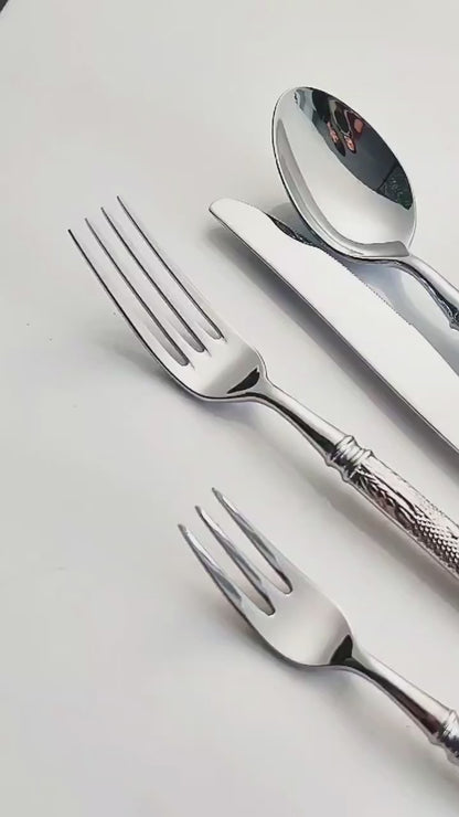 ELiTA Essentials 20-Piece Wheat Ear Flatware Set – Gold Finish, 18/10 Stainless Steel, Service for 4